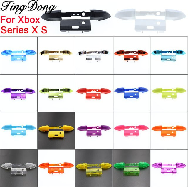 TingDong 2er-Set RB LB Bumper-Tasten-Mod-Kit für Xbox Series X S Controller in Lila mit Mittelstangenhalter zur Reparatur - Bild 1