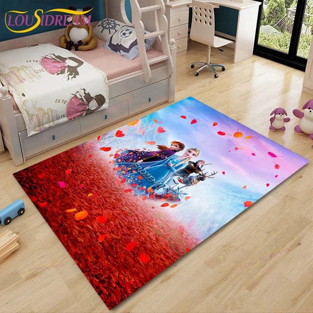 Die Eiskönigin Fußmatte für Kinder von new Yunheng mit Anna und Elsa Motiv, bunt, B/B: 140 x 80 cm - Bild 1