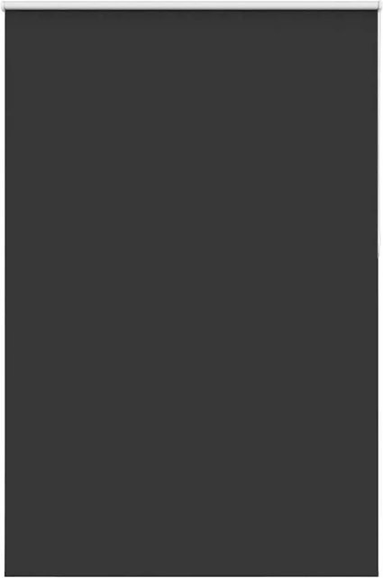 vidaXL Verdunkelungsrollo Schwarz mit Wärmedämmung, B: 155 cm, H: 230 cm - Bild 1