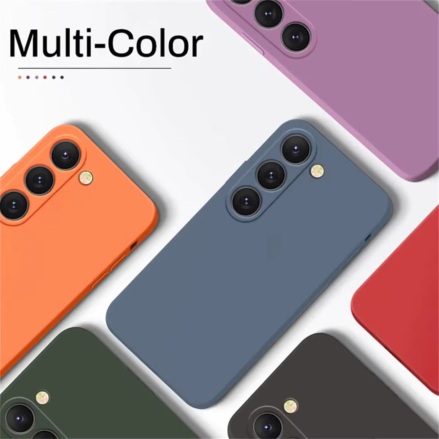 Flüssigsilikon Handyhülle für Samsung Galaxy S24 S23 S22 S21 S20 Ultra Plus S20 FE S21 FE A72 A52 A51 4G Cover in Pink - Bild 2