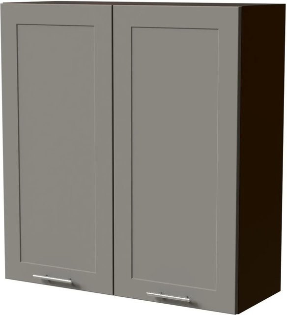 Feldmann-Wohnen Hängeschrank Oslo W4 Küchenschrank in Lava / Dust Grey Matt, B/T/H: 90 x 32,5 x 96 cm - Bild 1