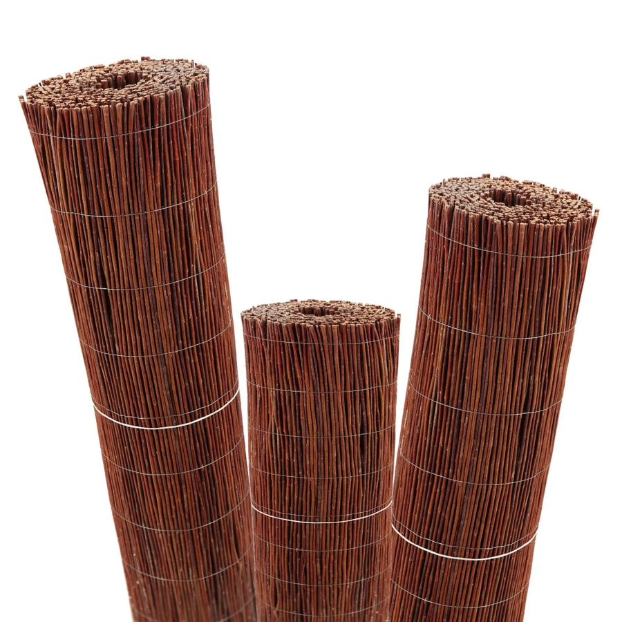 Aquagart Weidenmatte Sichtschutz aus Holz in Braun, Höhe: 150 cm - Bild 1