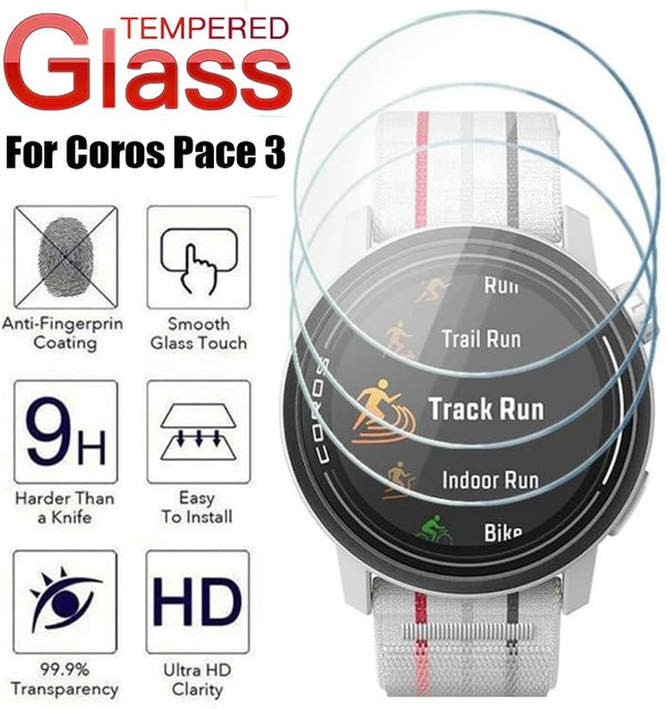COROS Displayschutzfolie Glas, transparent, Pace 3 - Bild 1