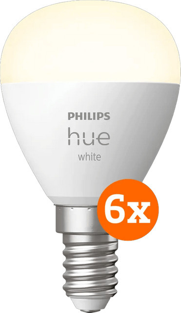 Philips Hue White LED Kugellampen E14 im 6er-Pack, dimmbar und mit Bluetooth - Bild 1