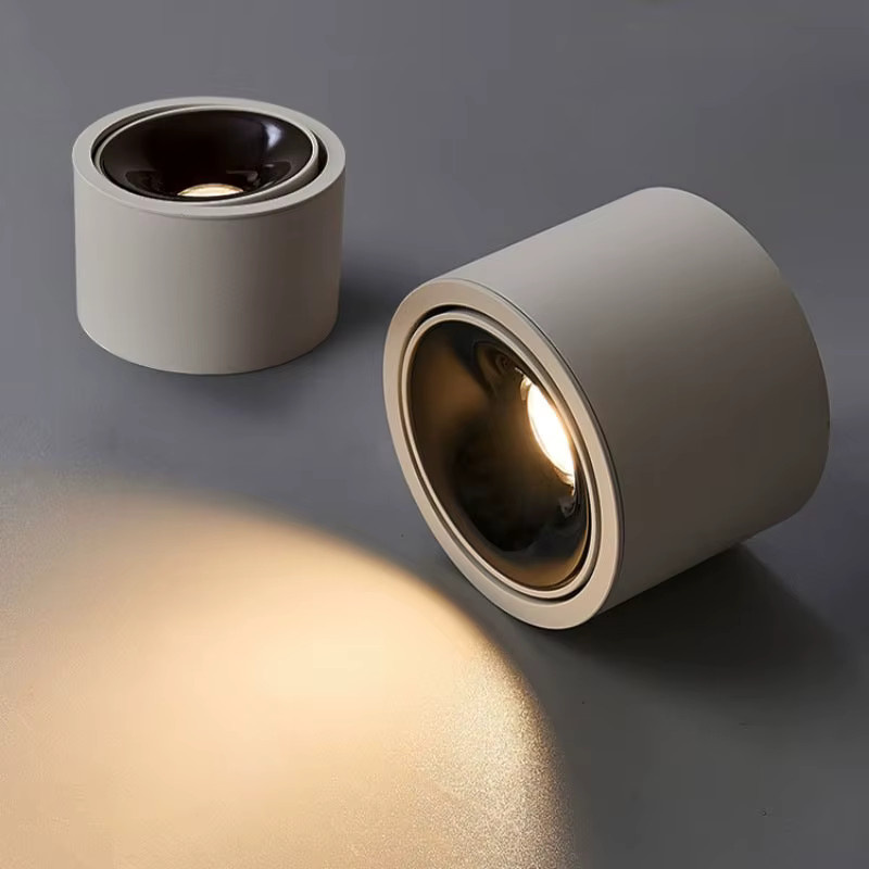 Teetealy LED-Aufbau-Downlights in Weiß, ultradünne moderne Deckenleuchten für Wohnzimmer, Schlafzimmer und Arbeitszimmer - Bild 2