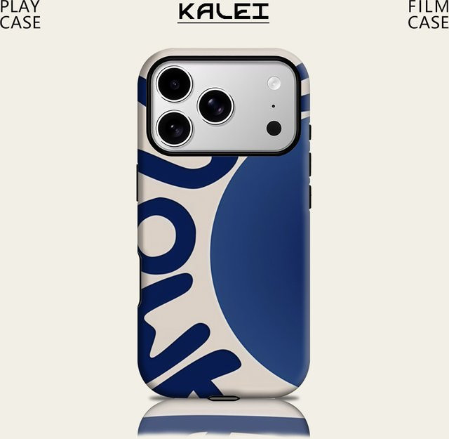 Curvy Text Magnetische Handyhülle für iPhone 17 16 15 14 13 Pro Max Plus Robustes Doppel-Layer Design - Bild 1
