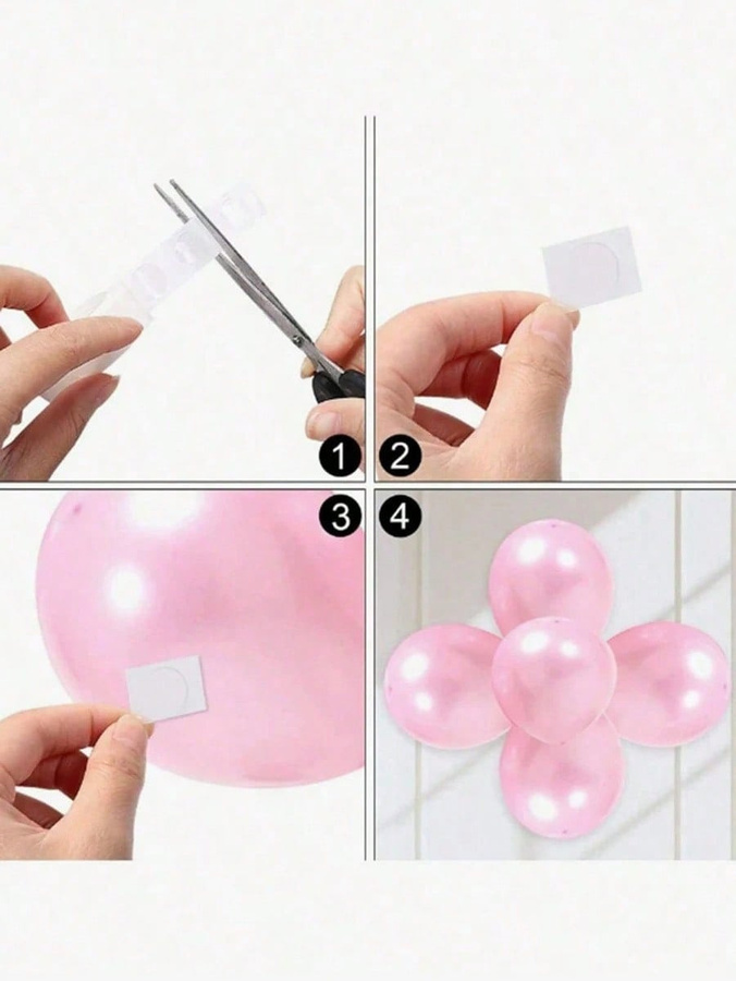 Doppelseitige Klebepunkte in Bunt für Ballon-Dekorationen und DIY-Partydeko - Bild 5