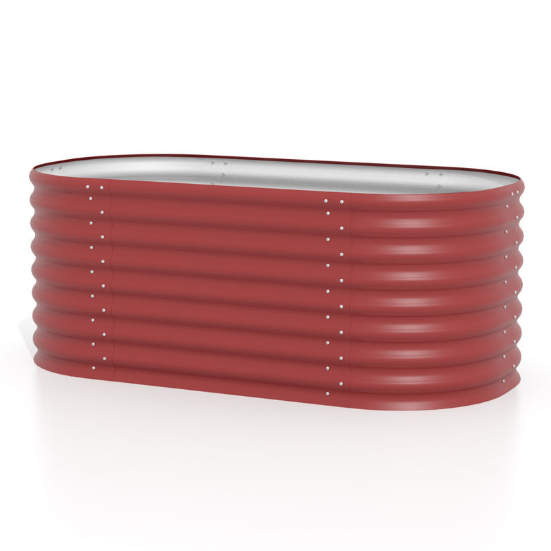 Vitavia Hochbeet Terra Basic aus Zincalume in Rot, B/H/T: 82,0 x 63,0 x 16,5 cm - Bild 3