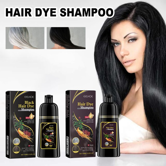 eelhoe Haarfärbe-Shampoo, 100 ml, schwarz - Bild 1