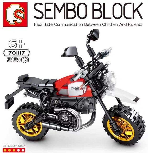 Senbao Motorradmodell, Bausteine, ab 6 Jahren - Bild 1