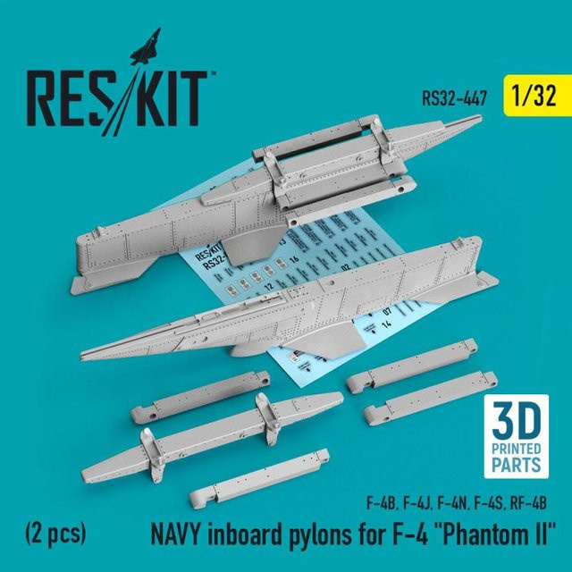 ResKit Models Navy Inboard Pylons for F-4 Phantom II, 2-teiliges Set - Bild 1