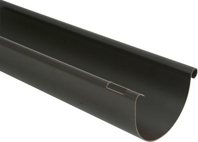 Marley Dachrinne halbrund aus Kunststoff in Braun mit Nennweite 125 mm - Bild 1