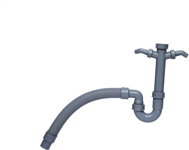 Kirchhoff Röhrensiphon Flexibel Grau 1 1/2 Zoll DN 40 mm aus Kunststoff - Bild 1