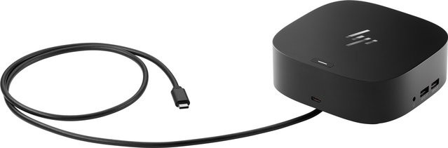 HP Essential USB-C Dockingstation in Schwarz mit HDMI, 2 x DisplayPort und LAN - Bild 1