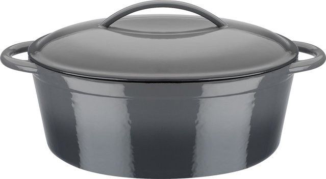 GSW Ovaler Bräter aus Gusseisen Grey Shadow, Volumen: 7,0 l - Bild 1