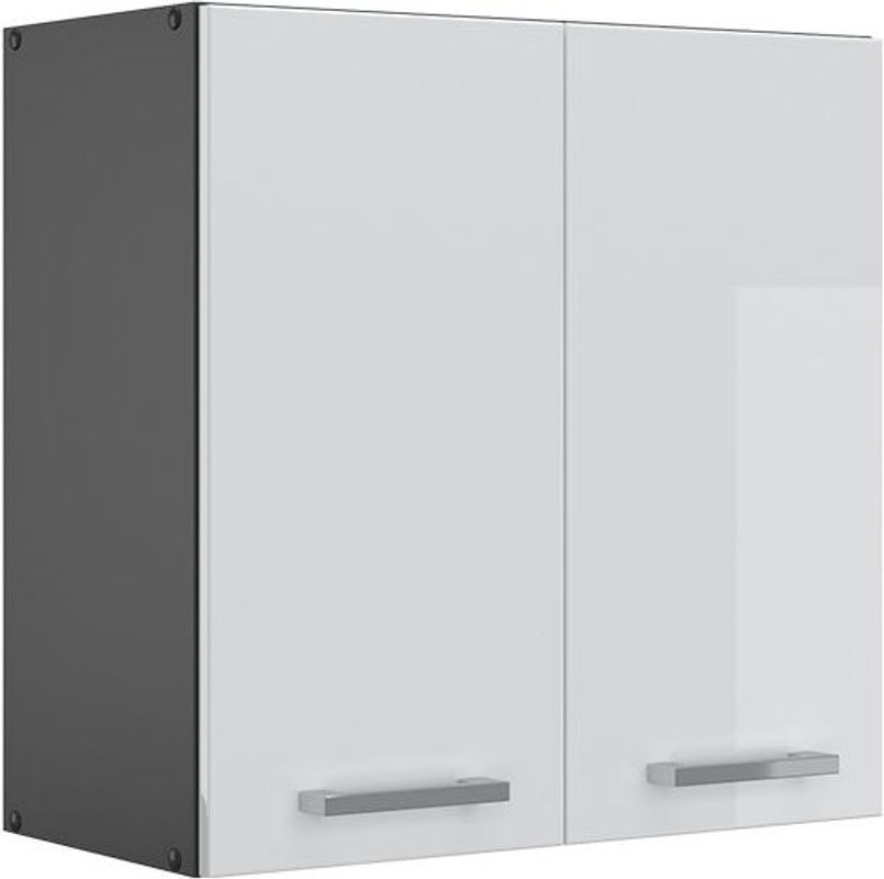 Vicco Küchenoberschrank R-Line Hängeschrank aus Holzwerkstoff in Weiß Hochglanz, B: 60 cm, H: 60 cm, T: 31 cm - Bild 1