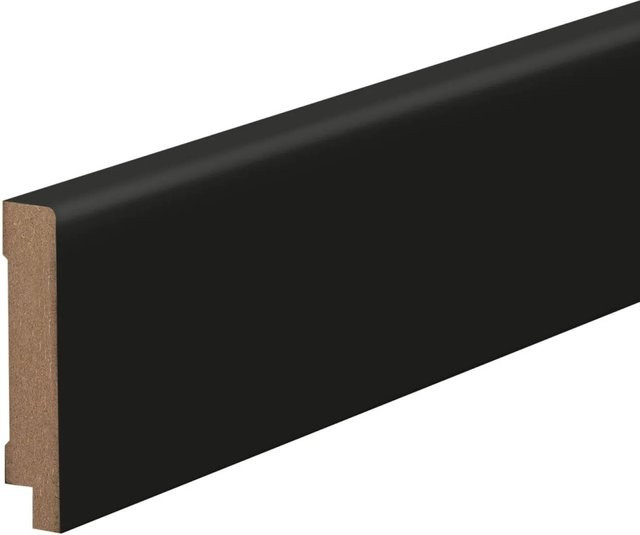 Kosche Sockelleiste Topline Schwarz Matt aus MDF, B/H/T: 250 x 100 x 1,6 cm - Bild 1