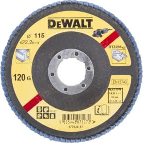 DeWalt Fächerschleifscheibe DT3295-QZ für Metall, Durchmesser: 115 mm, Mehrfarbig - Bild 2