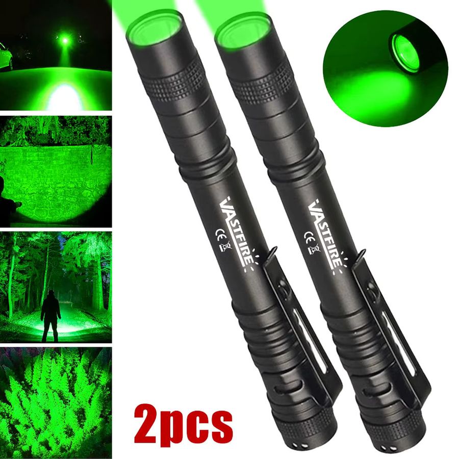 VASTFIRE Mini-Taschenlampen Grün wasserdicht für Camping und Außenbeleuchtung - Bild 2