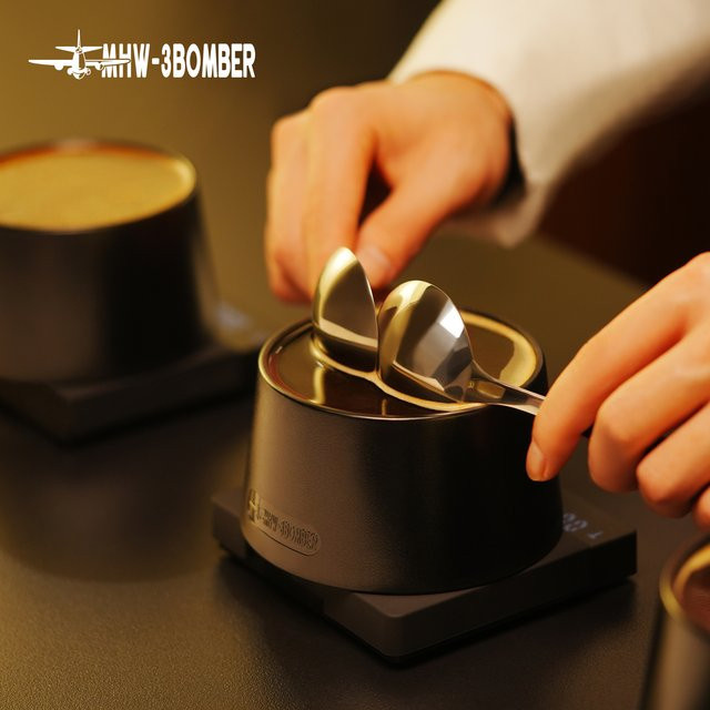 MHW-3BOMBER Kaffee-Verkostungsschale aus Polycarbonat in Schwarz mit 220ml für professionelle Barista-Evaluierungen - Bild 1
