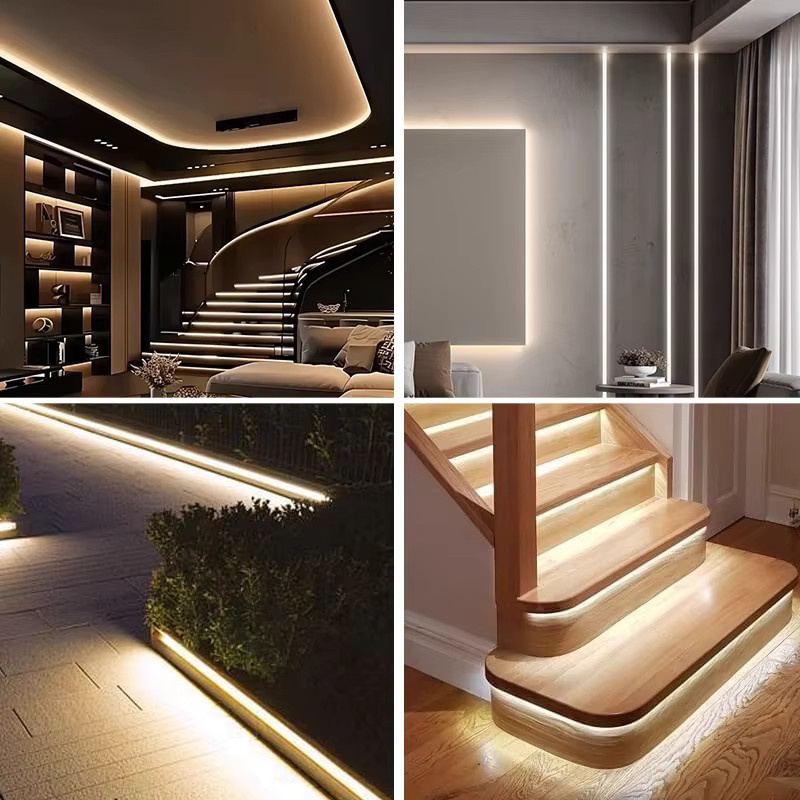 Asign COB LED-Streifen Warmweiß 220V mit EU/AU Netzstecker, 288 LEDs/m, flexibles LED-Band für Außenbeleuchtung und Dekoration - Bild 3