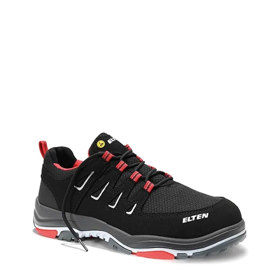 Elten Sicherheitshalbschuh William Red Low ESD S1P Typ 1 in Schwarz-Rot, Größe 48 - Bild 2