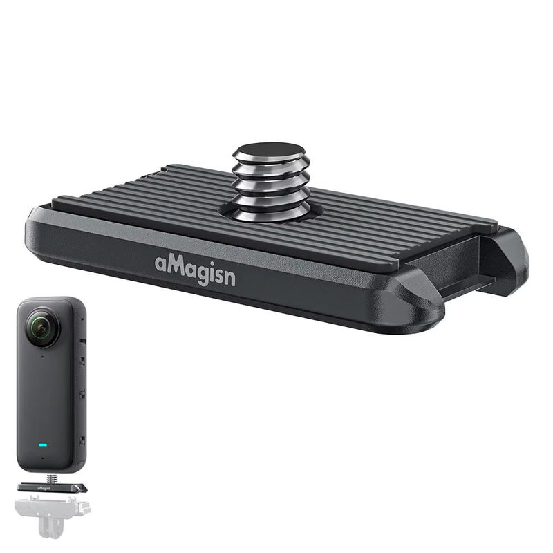 Insta360 Ace Pro Metall-Schnellverschluss 1/4 Top-Abdeckung Schnellverschluss-Board-Kit in Schwarz - Bild 7