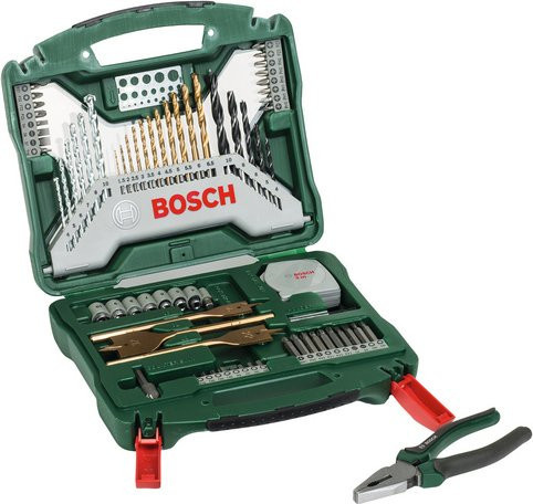 Bosch Zubehörbox X-Line 70-teilig in Grün mit Bohrer, Schraubendreher-Bits und Steckschlüsseln - Bild 2