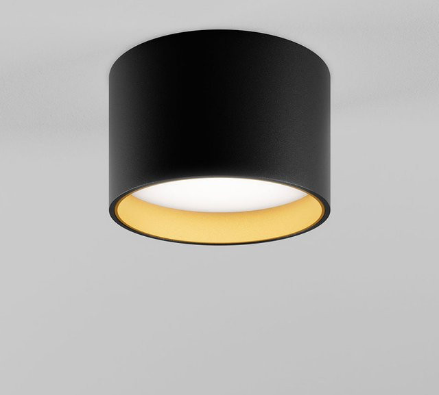 DLS Lighting Ringo In LED-Deckenleuchte in Schwarz und Gold mit dimmbarer warmweißer Beleuchtung (3000K) - Bild 1