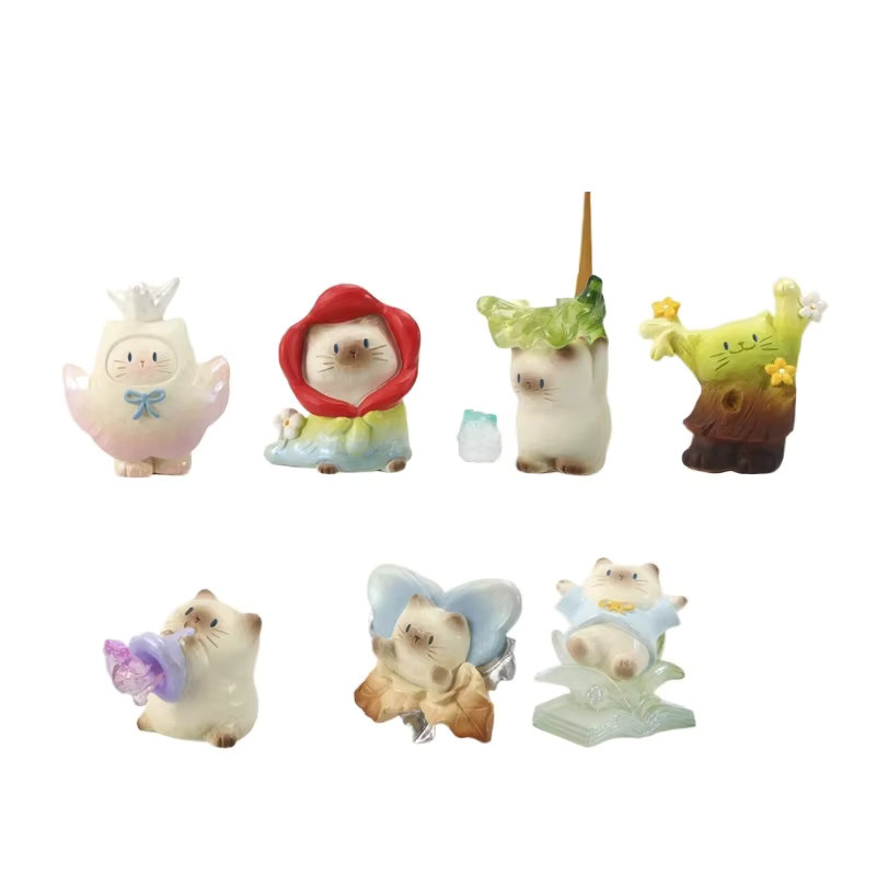 TOPTOY Cat Pai Blind Box Serie Voll von Vitalität, Mini-Katzenfigur, Desktop-Ornament - Bild 3