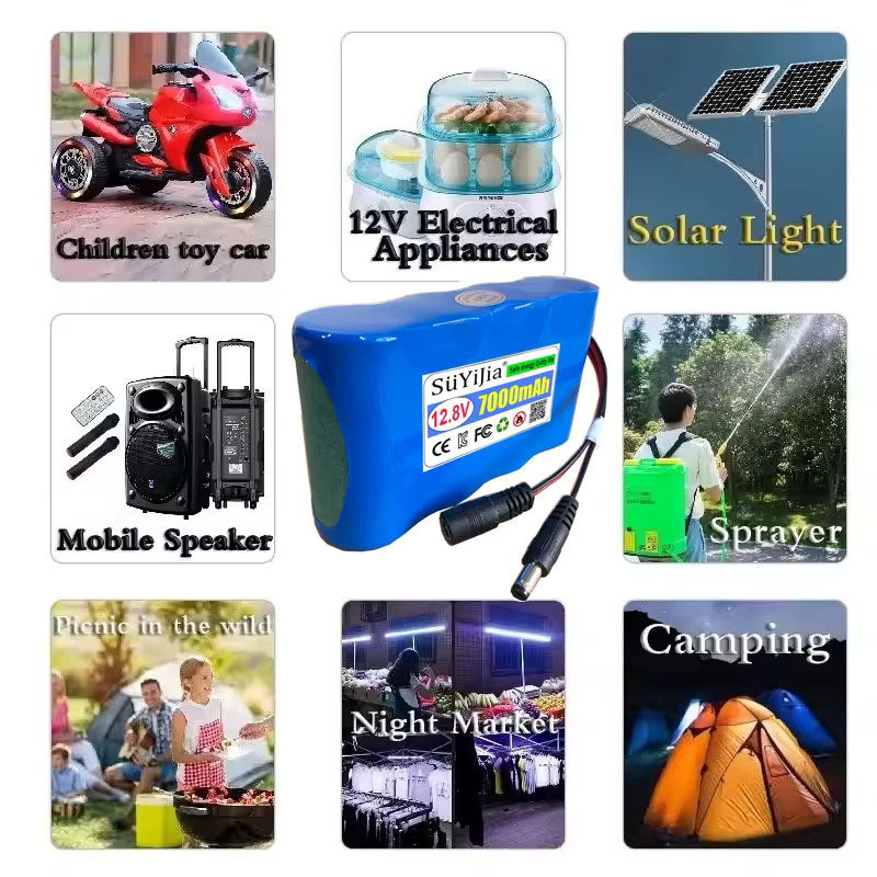 SUYIJIA 12 V 7000 mAh 32700 LiFePO4-Akku 4S1P für Elektroboote und USV, blau - Bild 3