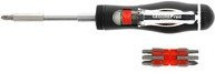 Gedore red Ratschen-Schraubendreher 13in1 Bit-Teleskop 1/4 Zoll in Schwarz und Rot - Bild 1