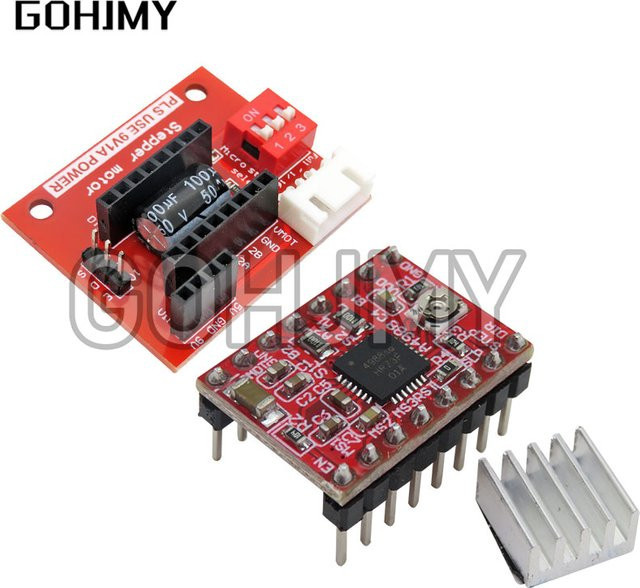 GOHJMY Schrittmotor-Treiber-Erweiterungsplatine für 3D-Drucker mit A4988 und DRV8825 Bedienfeldplatine - Bild 1