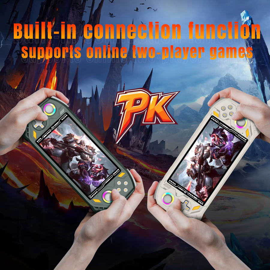 AISLPC RG52 MINI Retro Handheld Spielkonsole in Grün mit 5,5 Zoll IPS Display, RK3562 Chip, WLAN und Bluetooth - Bild 4