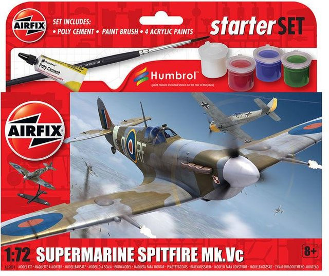 Airfix Supermarine Spitfire MkVc, Modellbausatz, 1:72, ab 8 Jahren - Bild 1
