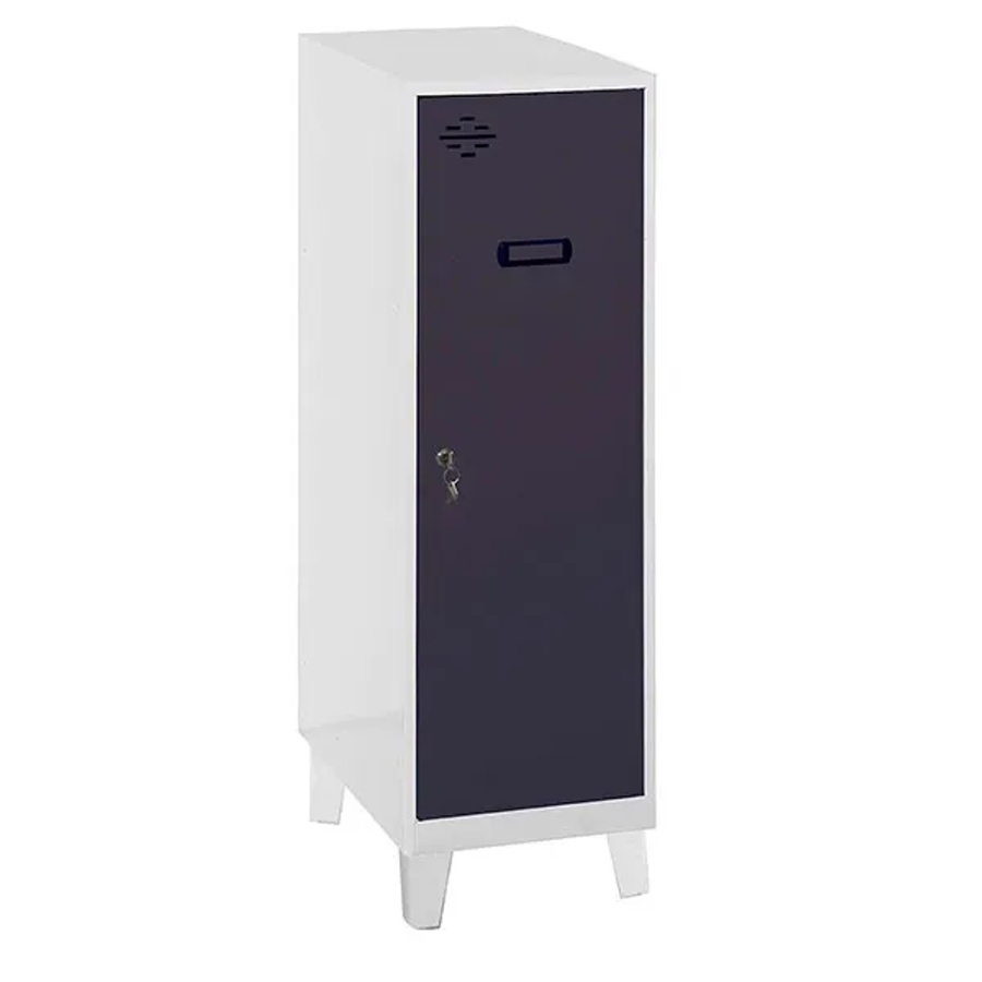 PROREGAL Schließfachschrank AMEGO Spind mit Standfüßen und Fachboden, Anthrazit-Grau, H x B x T: 101,5 x 40 x 50 cm - Bild 2