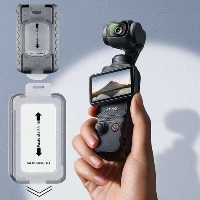 DJI OSMO Pocket 4 Schutzset mit Kameraobjektiv-Schutz und HD-Bildschirm-Schutzfolie aus gehärtetem Glas in Transparent - Bild 1