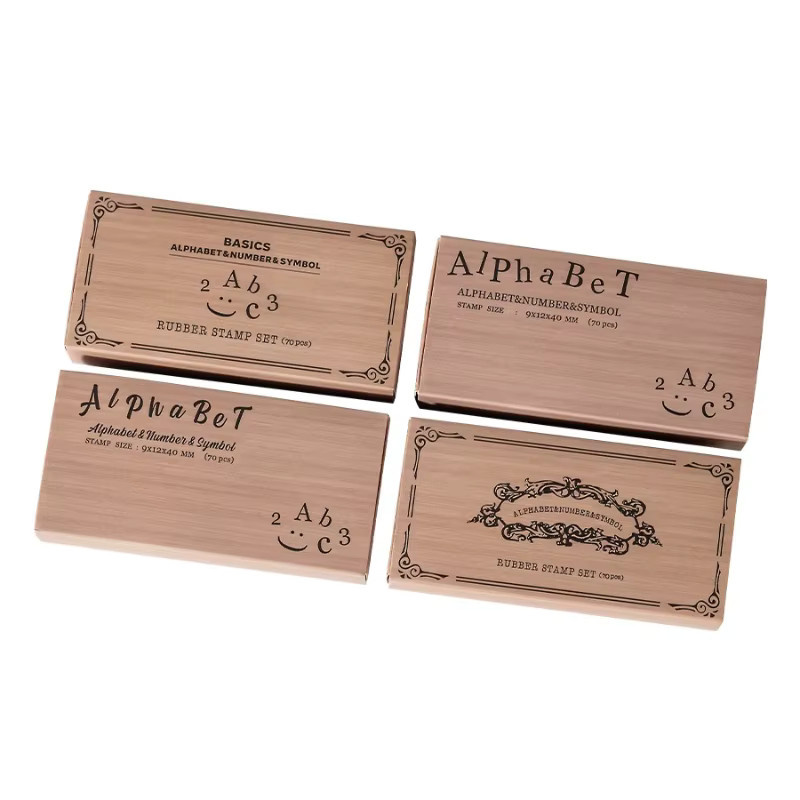 Dekorative Druckmaterialien aus Holz mit 70 Zeit-Zaubersprüchen, Retro-Buchstaben und englischen Zahlen für deinen Schulbedarf - Bild 5