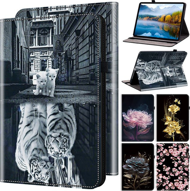 JESSLEI Ledertasche Hülle für Amazon Fire Max 11, Fire HD 10 und Kindle Paperwhite 5 - Bild 1
