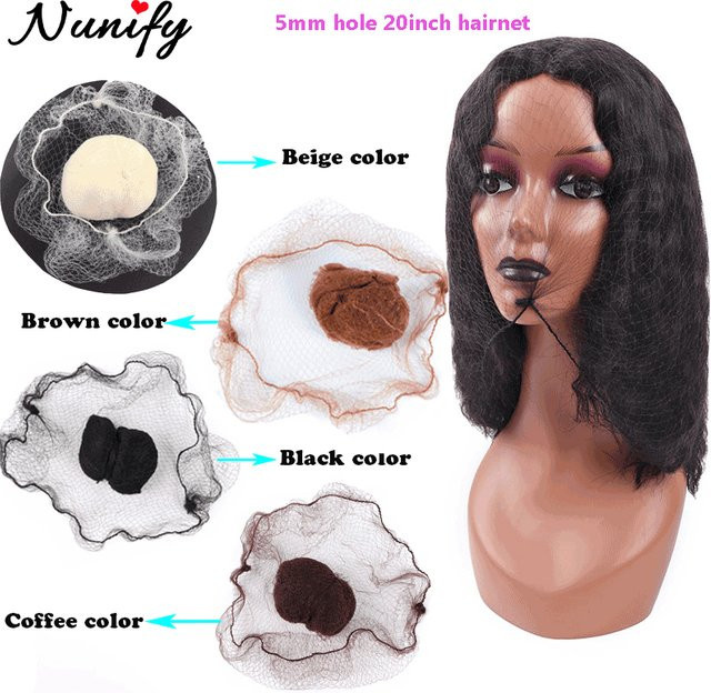 Nunify Haarnetze, Schwarz, 20 Zoll, elastisch - Bild 1