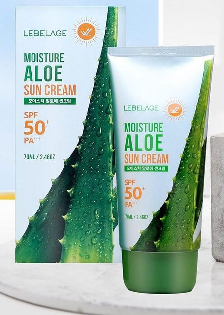 Lebelage Gesichtscreme LSF 50+, Aloe Vera, Empfindliche Haut - Bild 1