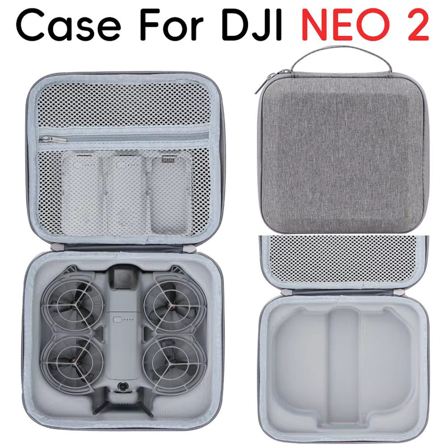 DJI Neo 2 Tragetasche Stoßfester Hartschalenkoffer für Drohnen und Zubehör in Schwarz - Bild 5