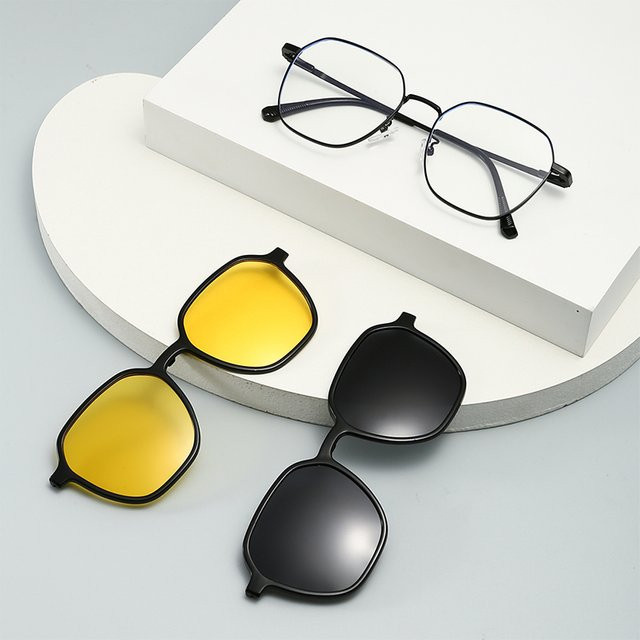 KAMMPT Sonnenbrille, Quadratisch, Vollrand, Metall, Schwarz, Damen - Bild 1