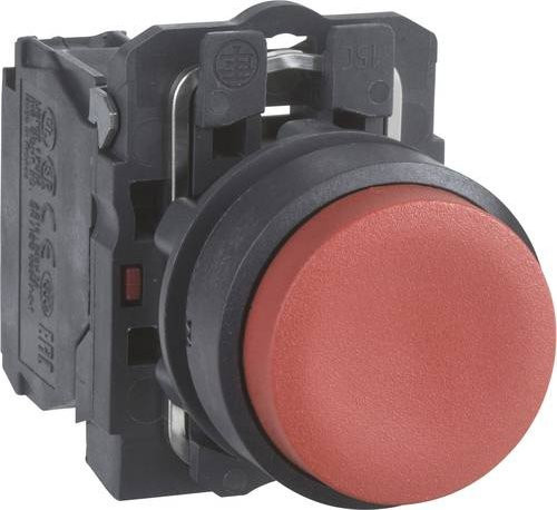 Schneider Electric XB5AL42 Drucktaster Rot, tastend, IP66 IP67 IP69 IP69K, B/T/H: 3,0 x 5,7 x 4,2 cm - Bild 1