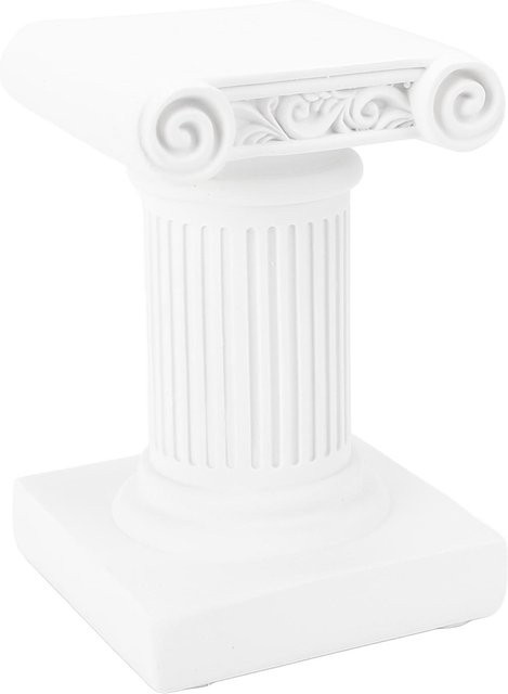 OutsideWorld Römische Säule Angel als dekorative Statue in Weiß - Bild 1