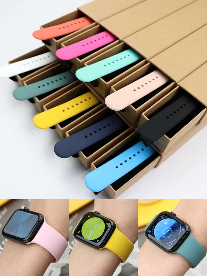 Uhrenarmband Silikon, Weiß, Unisex - Bild 3