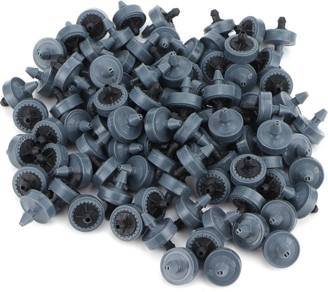 100 Stück mfySpace Tropfbewässerung Beutel mit druckkompensierenden Emittern, Schwarz/Grau, 4 l - Bild 1