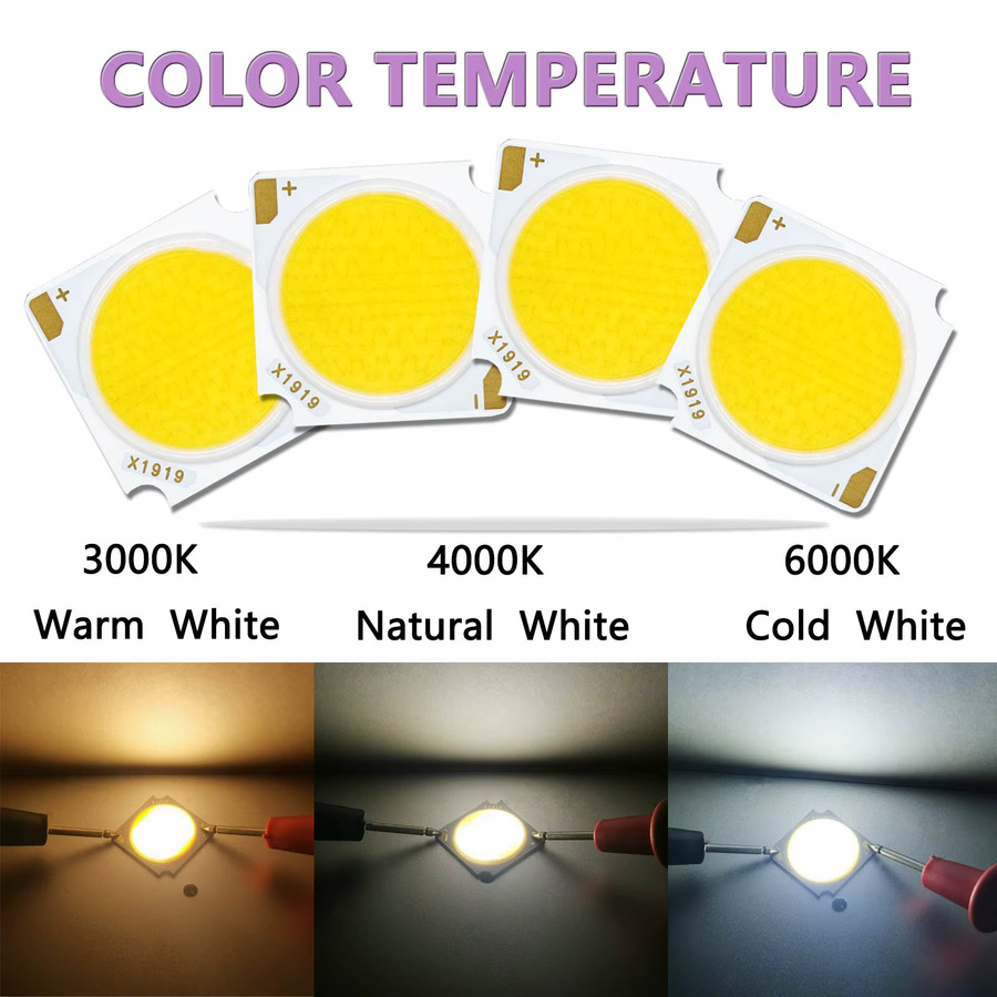 Bridgelux COB LED Chip für DIY Track Lichtquellen DC36-39V 19 x 19 mm - Bild 2