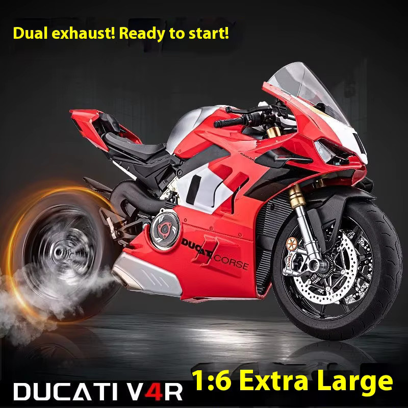 Maisto Motorradmodell, 1:6, Metall, Rot - Bild 6