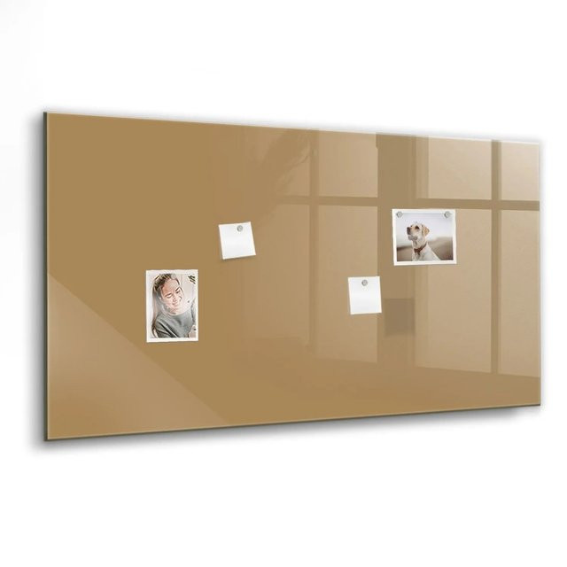 Tulup Glasmagnettafel Dunkelbeige B: 120 cm, H: 60 cm - Bild 1
